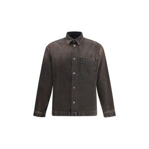 7FOR Black Cotton Denim Men's Jacket